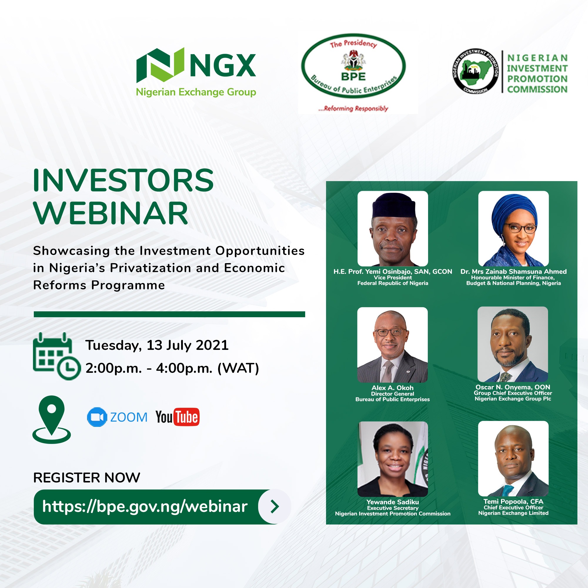 Showcasing the Investment Opportunities in Nigeria's Privatisation and