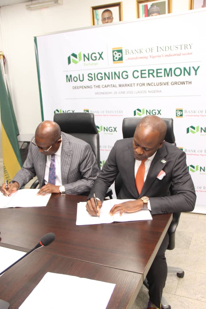 NGX, BOI Sign MoU to Deepen Capital Market in Nigeria for Inclusive Growth