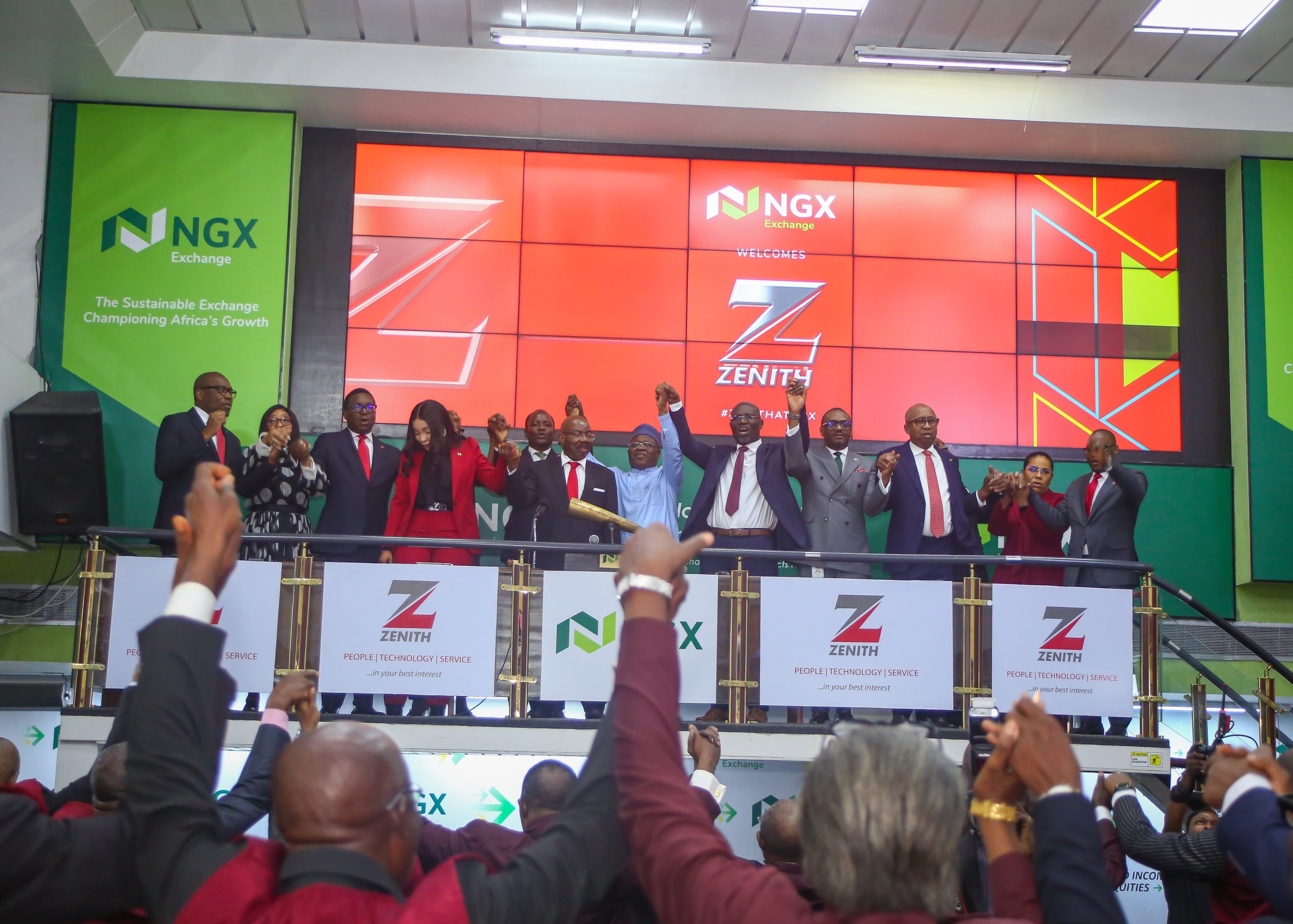 Zenith Bank Closing Gong Ceremony