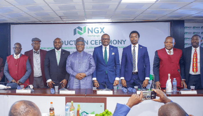 Induction Ceremony for Newly Authorised Dealing Clerks of NGX